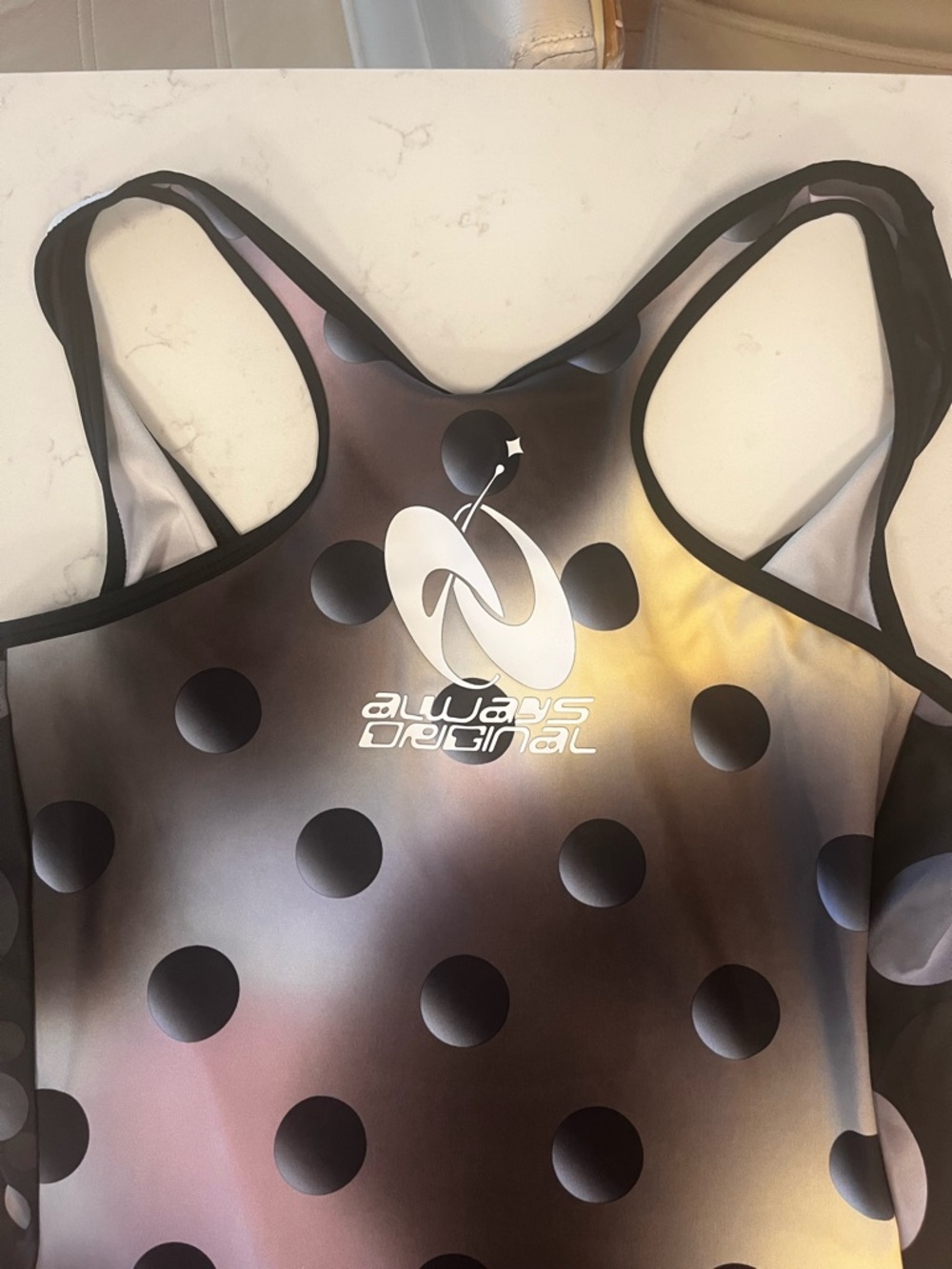 NWT Adidas Polka Dot Bodycon ‘Always Original’ Tank Dress (size Medium) - Picture 13 of 16